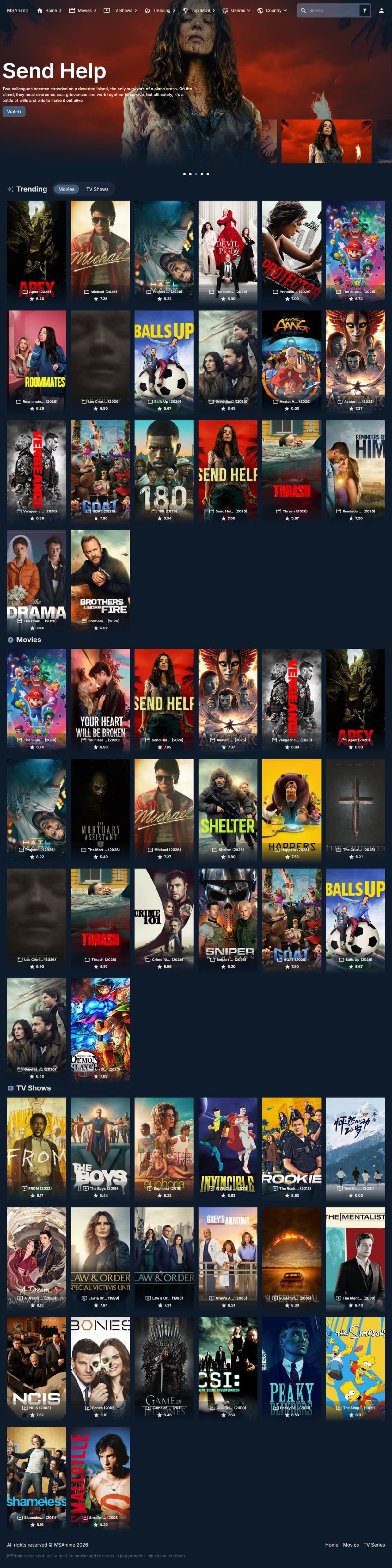 Online Streaming Service (OSS)